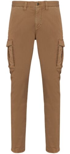 Pantalon Cargo Délavé Écoresponsable - Homme - Pat740 - Beige Camel
