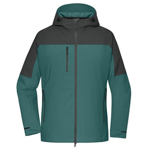Veste 3 En 1 - Femme - Jn1377 - Vert Fumé Et Gris Carbone