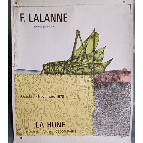 Affiche Lithographique François Lalanne