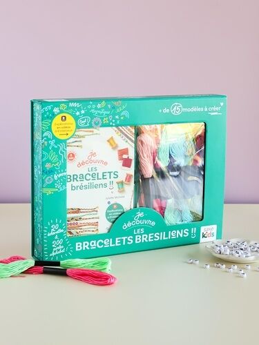 Je Découvre Les Bracelets Brésiliens - Avec 20 Échevettes, 200 Perles Alphabets, 20 Cartonnettes Et 1 Livre