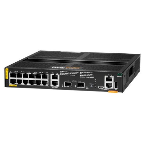 HPE Aruba 6200F 12G Class4 PoE 2G/2SFP+ 139W Switch - Commutateur - C3 - Géré - 12 x 10/100/1000 (PoE+) + 2 x 100/1000 (liaison montante) + 2 x 1 Gigabit / 10 Gigabit SFP+ - Montable sur rack - PoE+ (139 W)