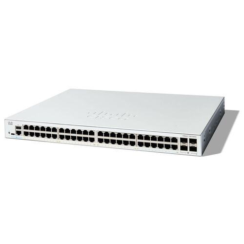 Cisco Catalyst 1300-48T-4G - Commutateur - C3 - Géré - 48 x 10/100/1000Base-T + 4 x 1 Gigabit SFP - Montable sur rack