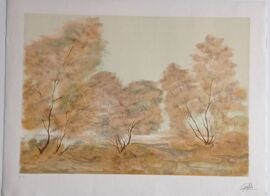 Lithographie Signée Guy Ribes
