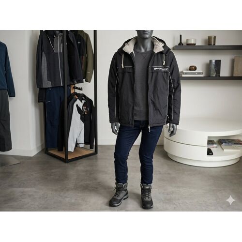 Blouson Noir Taille M Chaud Himalaya