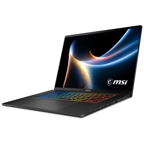 MSI Stealth 16 AI+ B3WI-001FR Copilot+ PC Intel Core Ultra 9 386H Ordinateur portable 16" Quad HD+ 32 Go DDR5-SDRAM 2 To SSD GPU pour ordinateur portable NVIDIA GeForce RTX 5080 Wi-Fi 7 (802.11be) Windows 11 Home Noir
