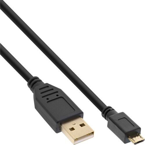 InLine 31730P câble USB 3 m USB A Micro-USB B Noir
