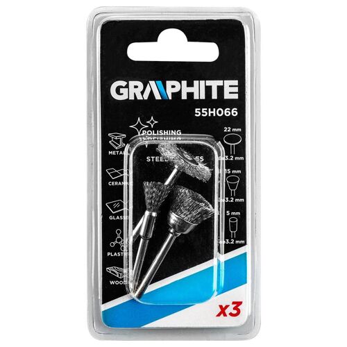 Graphite 55H066 brosse métallique