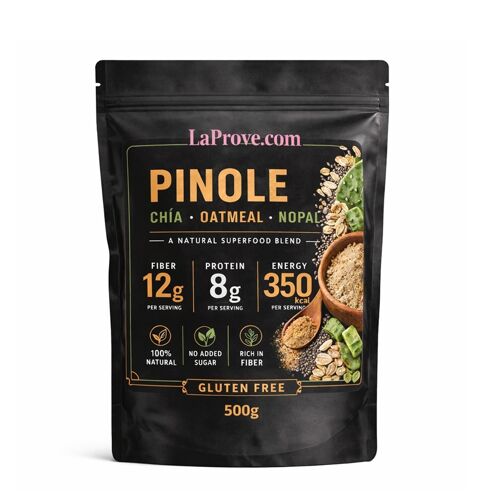 Pinole Chía Oatmeal Nopal – Natural Superfood Blend – 500g