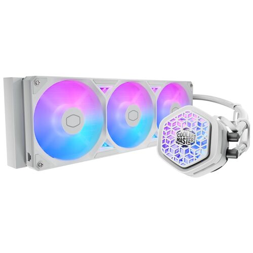 Cooler Master MasterLiquid Atmos II 360 VRM Fan White Processeur Kit de refroidissement du liquide 12 cm Blanc