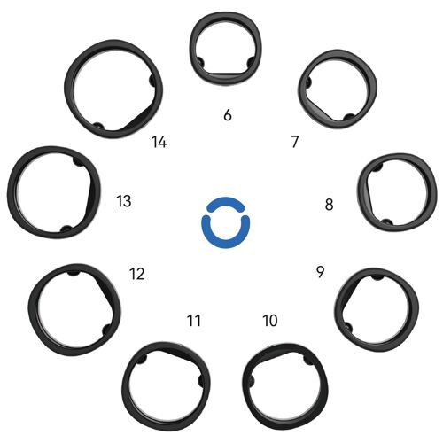 RingConn Gen 2 Sizing Kit Kit de dimensionnement Noir pour RingConn