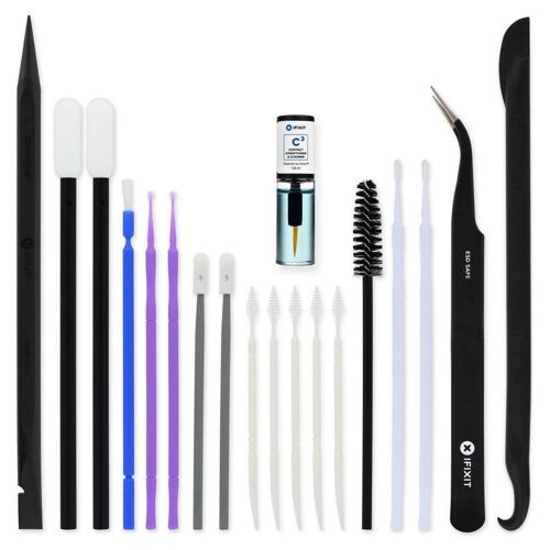 iFixit IF145-523-1 kit de nettoyage pour ordinateur Mobile/smartphone, Endroits difficiles à atteindre, Computer mouse, Tablette PC, Clavier, console de jeux, Lecteur de carte magnétique, Port USB Kit de nettoyage d'équipement électronique