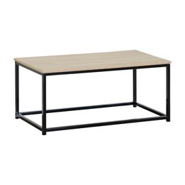 Table basse rectangle 90x48cm bois TIVI