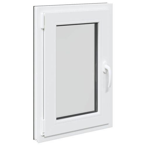 Fenêtre de sous-sol RISOR Anthracite 50 x 75 cm PVC et verre