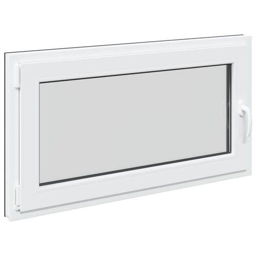 Fenêtre de sous-sol RISOR Anthracite 110 x 50 cm PVC et verre