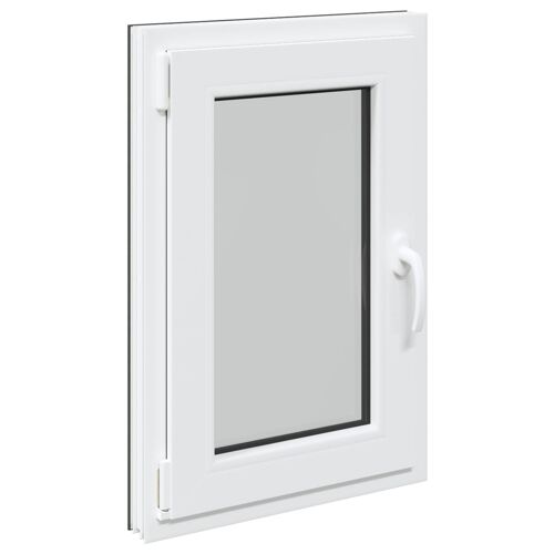 Fenêtre de sous-sol RISOR Anthracite 50 x 75 cm PVC et verre