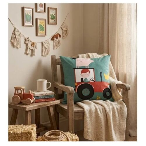 Coussin En Coton 40 X 40 Cm Tom A La Ferme