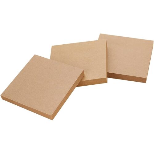Kalanka-Lot De 300 Feuilles De 3 X 3 Pouces - Notes Autocollantes - Pour Bureau Et Maison - Marron