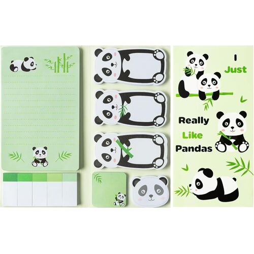 Kalanka-Lot De 550 Feuilles De Notes Autocollantes Amusantes Et Mignonnes Pour L'école, Le Bureau, La Maison (Panda)