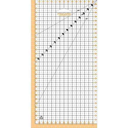 Kalanka-Règle À Patchwork, 15 X 30 Cm, Surlargeur De Couture De 1 Cm, Lignes De Quadrillage D'un Demi-Centimètre Interrompues, Lignes D'angle, Plastique Pet, 1066361