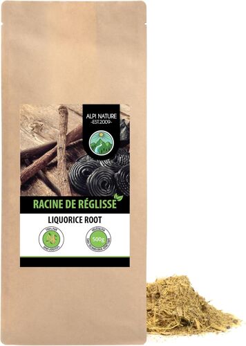 Kalanka-Racine De Réglisse Tisane 500g, Racine De Reglisse Séchée Et Coupée, Thé En Vrac 