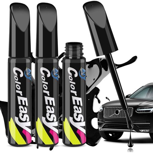 Kalanka-3 Pièces Stylo Retouche Peinture Carrosserie Noir 36ml, Stylo Anti Rayure Voiture, Stylos Réparation Des Rayures Auto De Peinture, Stylos Peintures Voitures, Styloes Efface Rayure Voitures