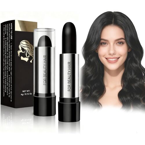 Kalanka-Stylo De Couleur De Cheveux, Noir Colorant Temporaire Stylo De Teinture De Cheveux Pour Les Racines Grisonnantes Homme Et Femme 