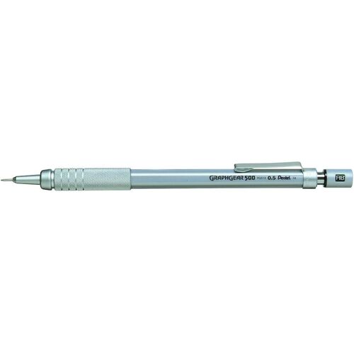 KALANKA-Graphgear 500 Porte-Mine 0,5 mm Canon Fixe de 4 mm Gris