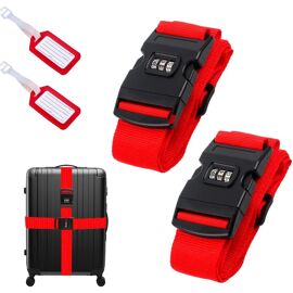 Verrous,Black--Serrure de valise de voyage, combinaison de 3 cadenas de