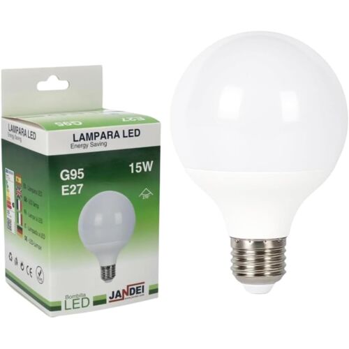 Kalanka-- Ampoule Globe Led, G95 E27, 15w (Équivalent 120w Halogène) Lumière Blanc Chaud 3000k, 1500 Lumens, Cri ¿80, Non Dimmable