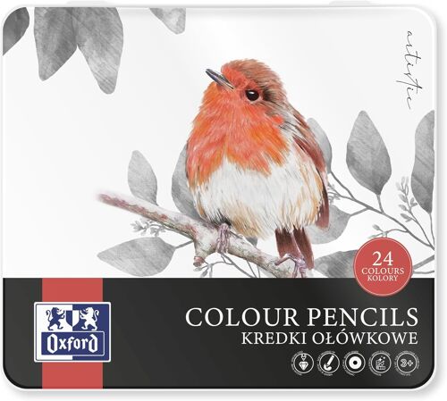 Kalanka-Crayons De Couleur Beaux¿Arts Spécifique Dessin Set De 24 Pour Adultes, Artistes Professionnels Et Coloristes 