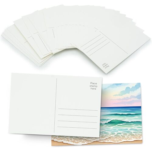 Kalanka-Papier Aquarelle A6 ¿ Bloc De 25 Feuilles 300g/M² ¿ Cartes Postales Blanko Pour Aquarelle ¿ Idéal Pour Peinture, Croquis & Loisirs Créatifs ¿ Format Din A6 (10,5 X 14,8 Cm)