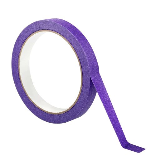 KALANKA-Tapes, Ruban de Masquage Aquarelle 10mm x 20m Vinyle Masquage de Précision Ruban Adhésif Fine Masking Tape Bande Autocollante pour Peinture Automobile Vernissage L'artisanat Décoration, Viole