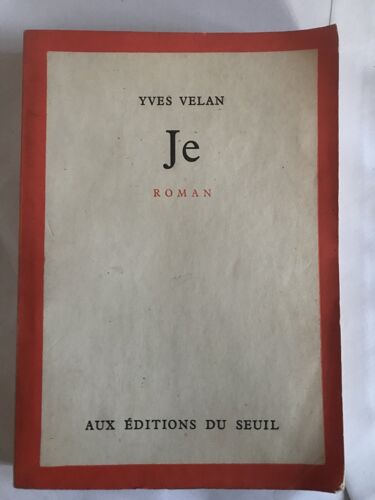 Je - Yves Velan - 1959