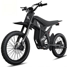 Vélo Électrique Tout-Terrain Gt73-V2  25'', - 2000w - Batterie 48v 36,4ah, Vitesse Maximale 60 Km/H, Freins Hydrauliques, Double Suspension, Autonomie Maximale De 250 Km - Noir