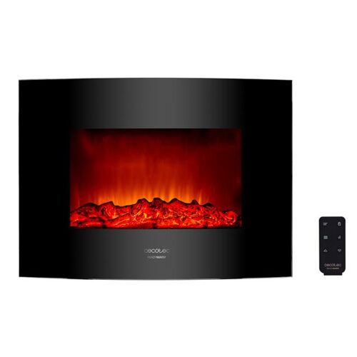 Cecotec Ready Warm 2200 Curved Flames Intérieure Cheminée encastrée Electrique Noir