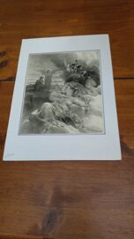 Lithographie Xixe. Lithographie "Le Reve" Par Célestin Nanteuil, Publiée Vers 1850, À Paris. (Imp. Bertauts).
