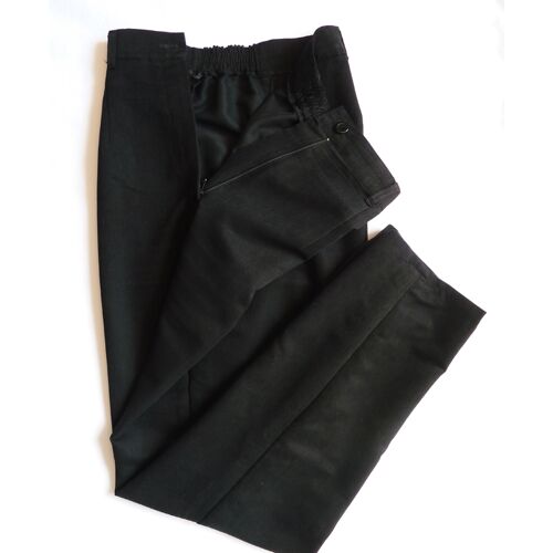 Pantalon Noir Velouté