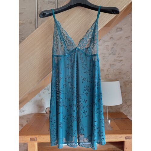 Chemise De Nuit Verte Et Noire