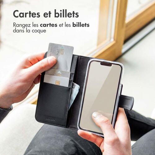Accezz Étui de télephone Wallet Huawei P Smart (2020) Noir