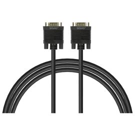 Savio Cl-202 câble VGA 1,8 m VGA (D-Sub) Noir