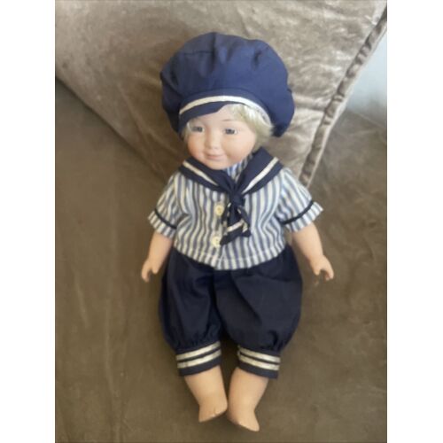 Poupée En Porcelaine Faux Jumeaux Style Marin 