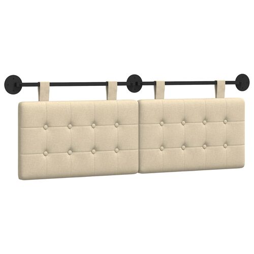 vidaXL Tête de lit suspendue Montage mural tissu