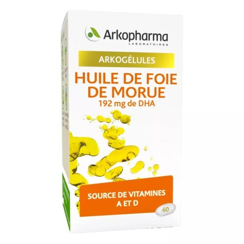 Arkogélules Huile De Foie De Morue Source De Vitamines A Et D 