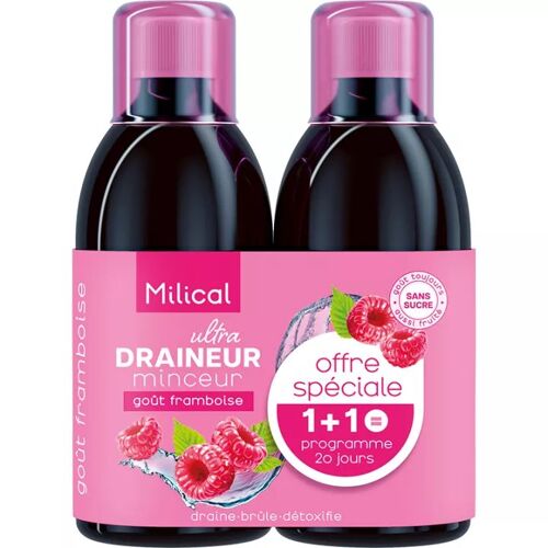 Milical Draineur Minceur Ultra 2 Flacons De 500 Ml 