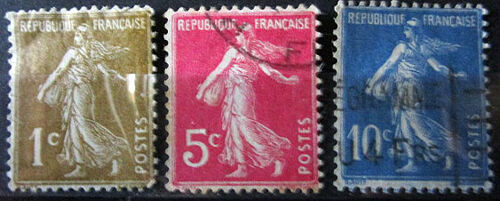 1932 - 37. F277b;F278b;F279: Type Semeuse Fond Plein.