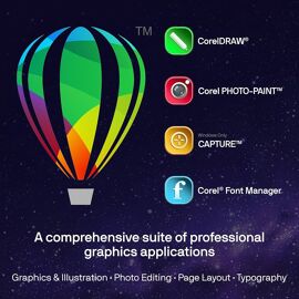 Coreldraw Graphics Suite 2026 Mac - Activation Avie - Inclus: Photo-Paint & Font Manager - Compatible Apple M1/M2/M3/M4 & Intel - Envoi Rapide