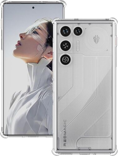 ELVORIX-Coque Transparente pour ZTE Nubia RedMagic 11 Air ¿ Coque de Protection Fine en Silicone TPU résistant aux Rayures avec Coins renforcés pour ZTE Nubia RedMagic 11 Air 2026
