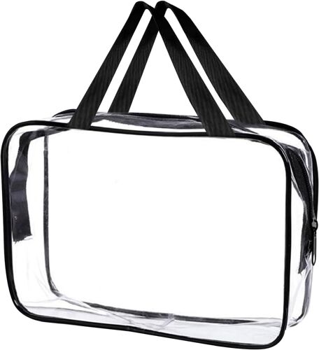 Kalanka-Trousse De Toilette Transparente, Pvc Étanche Trousse De Maquillage, Sac De Rangment Pour Voyage, Sac Cosmétiques Pour Homme Et Femme