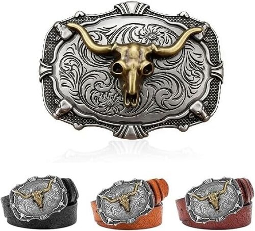 Kalanka-Boucle De Ceinture Western Homme, Boucle Ceinture Cowboy Femme Et Homme, Accessoire Cowboy Belt Buckle Pour Déguisement Adulte, Boucle De Ceinture Métal Avec Motif Cheval, Costume Cowboy