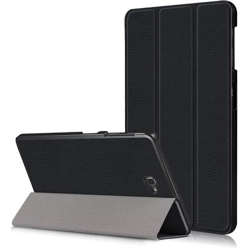 KALANKA-Etui Tab A6 10,Protection pour Galaxy Tab A 10.1 2016,Folio Case Cover avec Support et Fermeture Magnétique étui en Cuir Coque pour Samsung Galaxy Tab A 10.1 Pouces T580N/T585N,Noir